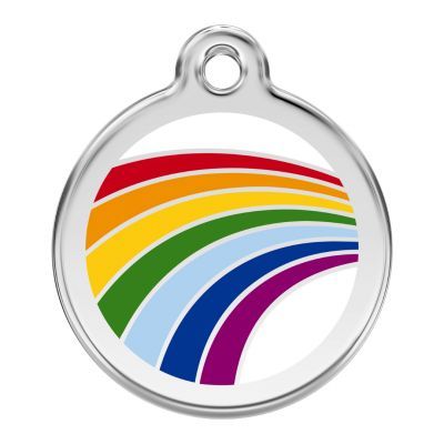 Medalioane Caini Rainbow White Red Dingo