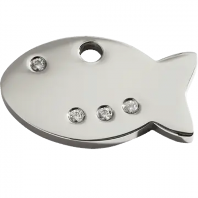 Medalioane Caini Swarovski Fish Red Dingo