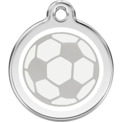 Medalioane Caini Soccer Ball White Red Dingo